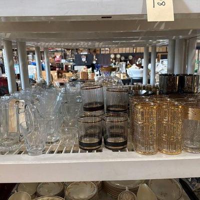 #3210 • Glass Cups and Vase
