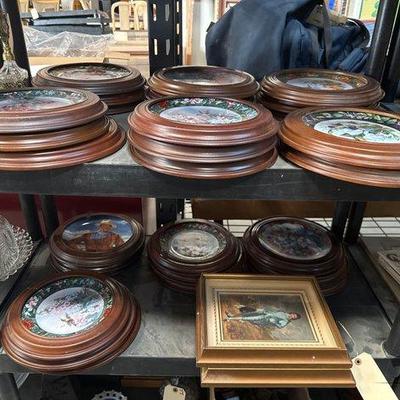 #3012 • Decorative Plates, Wall Art and Perfume Bottle
