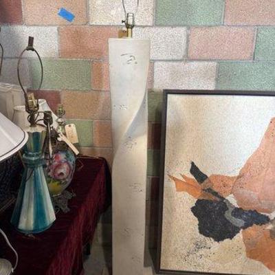 #7554 • Composite Plaster Floor Lamp
