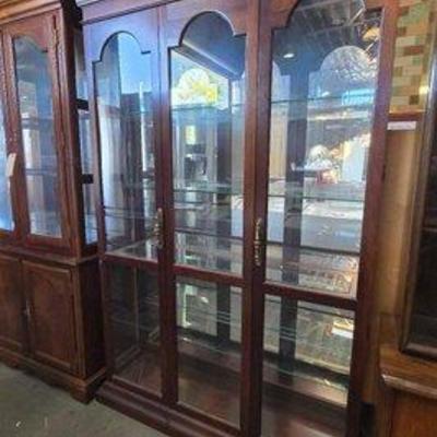 #4058 • Wooden and Glass Curio Case
