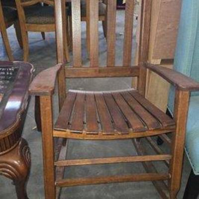 #4692 • Wooden Rocking Chair
