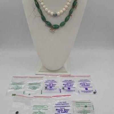 #890 • Pearl and Jade Necklaces

