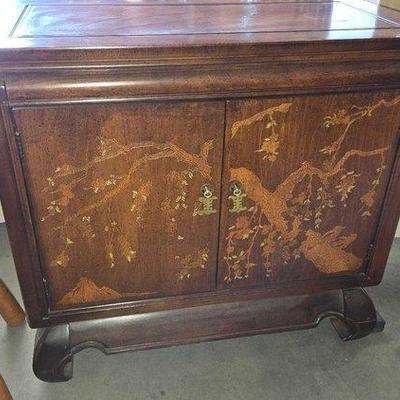 #4262 • Asian Carved Cabinet

