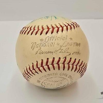 #1906 • 1960s Dodgers Autographed Baseball
