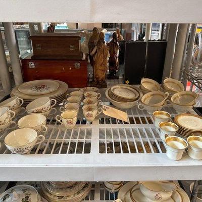 #3102 • Fine China Teacups and Plates
