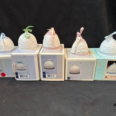 #2526 • 5 Lladro Bells
