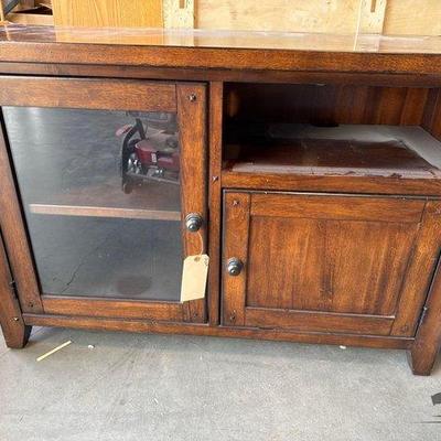 #4042 • Wood Entertainment Center
