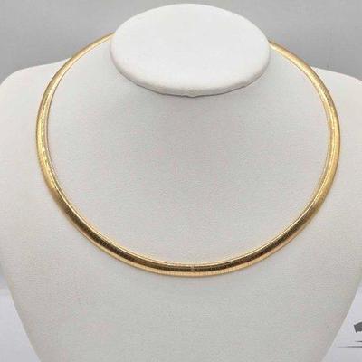 #700 • 14k Gold Omega Choker, 27g
