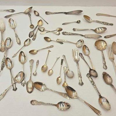 #1808 • Sterling Silver Silverware, 1010g
