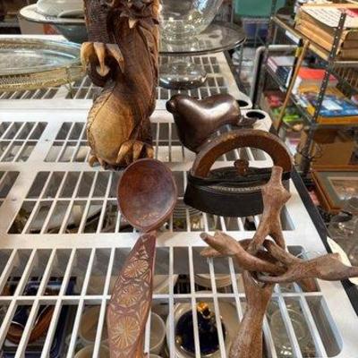 #3098 • Wooden Art Pieces and Colebrookdale Iron
