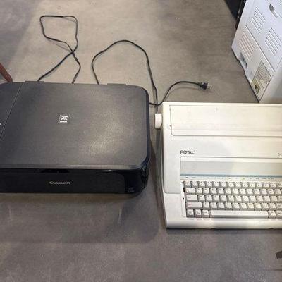 #7073 • Canon Pixma Printer and Royal Scriptor Electronic Typewriter
