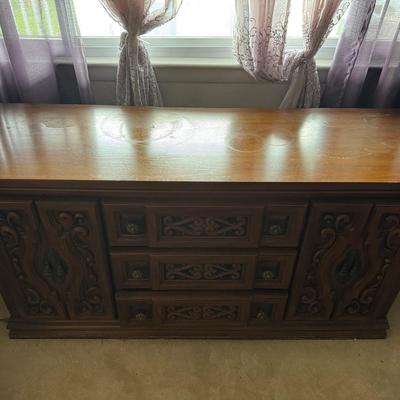 Lot 248: Vintage Mediterranean Style Credenza