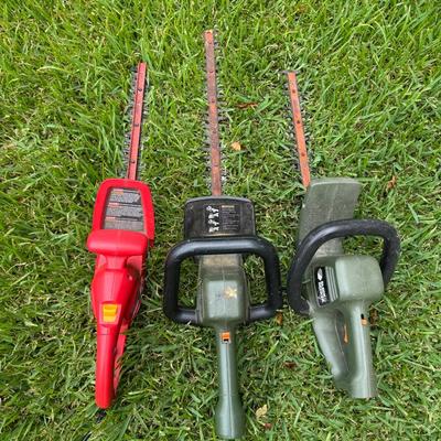 Lot 254: Black And Decker And Homelite Electric Hedge Trimmers