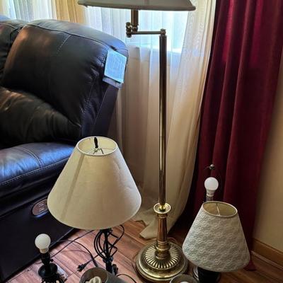 Lot 224: Let’s Get Lit! Table And Floor Lamps 
