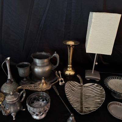 Lot 238: Mixed Metal Home Decor
