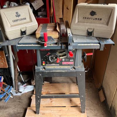 Lot 338: Craftsman Table saw , Router, And Circular Saw