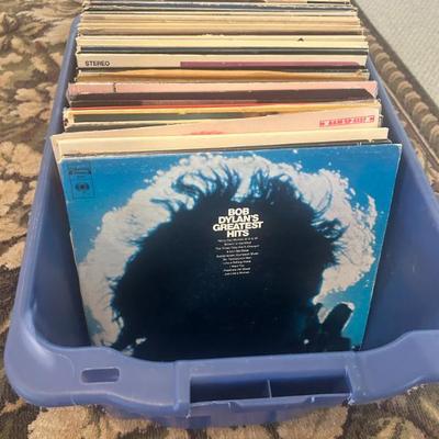 Large collection of vinyl records