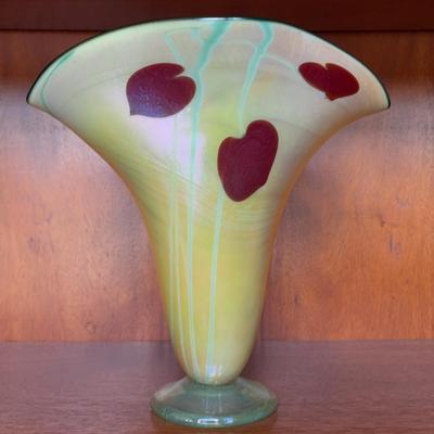 Signed Art Glass Vase