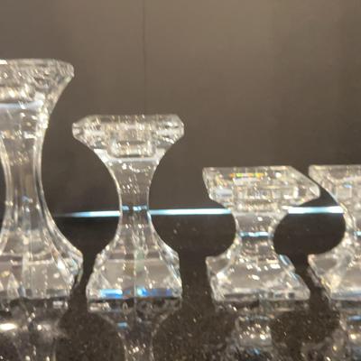 Mikasa Pillar Candleholders In The “Stature” Pattern