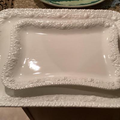 Pair Of Italian Platters (2)