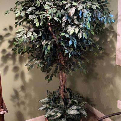 Large Artificial Ficus Tree in Planter
