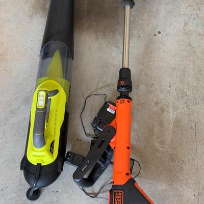 Black & Decker & Ryobi Weedwhacker & Leaf Blower