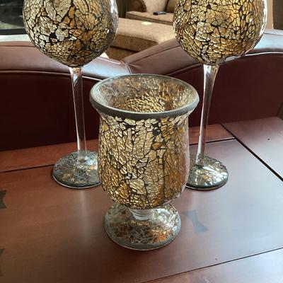Hands Crackle Candle Holders (3)
