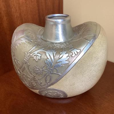 Ceramic & Metal Vase