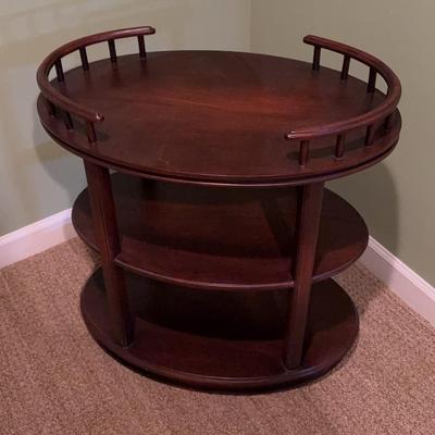 Dark Wooden Bar Cart