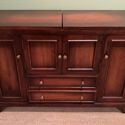 Dark Wooden Bar Cabinet