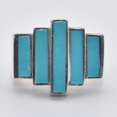 Sterling Silver Turquoise-Like Ring