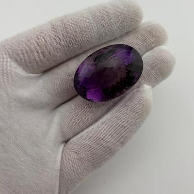 Massive 121.0 Carat Natural Unheated Oval Amethyst - Internally Flawless 