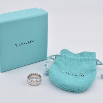 Tiffany & Co - I Love You - Sterling Silver Band Ring