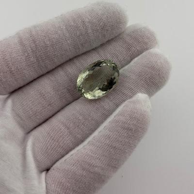 20.1 Carat Natural Oval Green Amethyst - VVS
