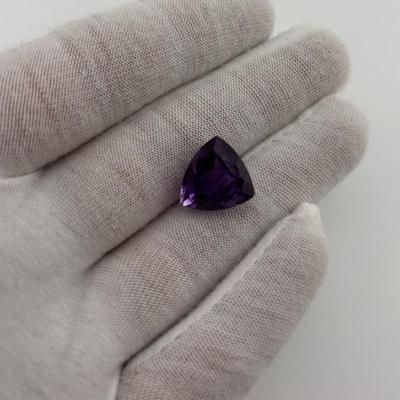 14.0 Carat Natural Unheated Trillion Amethyst - VVS