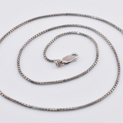 Sterling Silver Box Chain Necklace