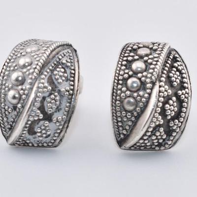 John Hardy- Sterling Silver Crossover Earrings