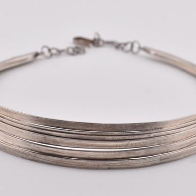 Sterling Silver Collar Necklace