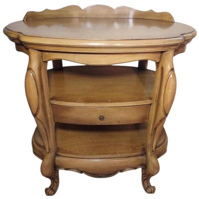 Vintage Oval Side Table