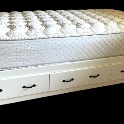 Twin Sized Bed With Storage #2 (Mattress Optional)