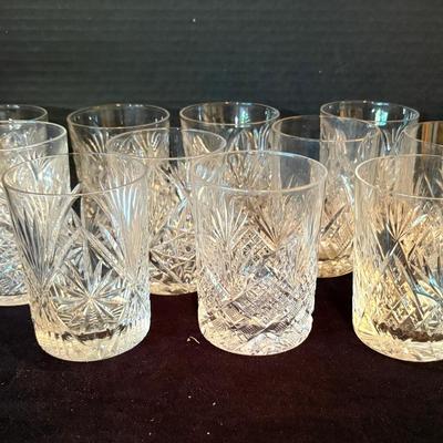 12 Crystal Cups And Tumbers (Variety Of Patterns)