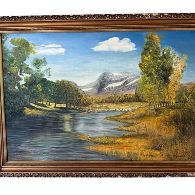 Landscape Painting 54” L X 39” H 