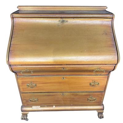 Gold Toned Secretary Dresser
