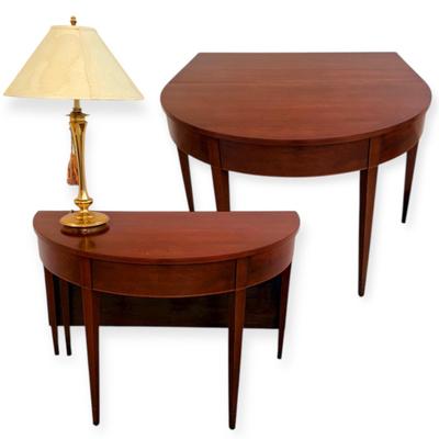 Large Dining Table With Fold Down Leaves