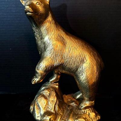 Brass Bear Sculpture