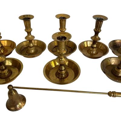 Nice Brass Taper Candleholders 