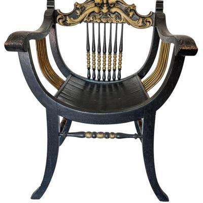 Curved Seat Wood Chair