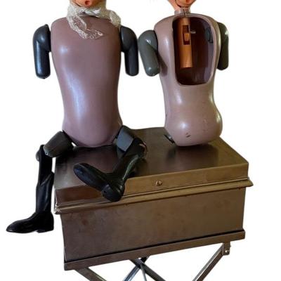 Ventriloquist Dummies & Box Stand 