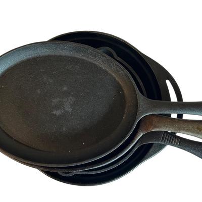 Old Mountain & Mexican Fiesta Cast Iron Skillets 