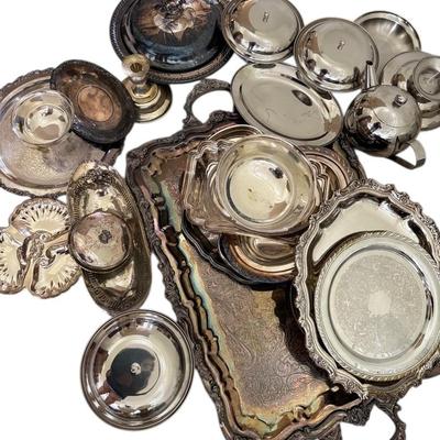 Silver Plated Serving Trays & More 